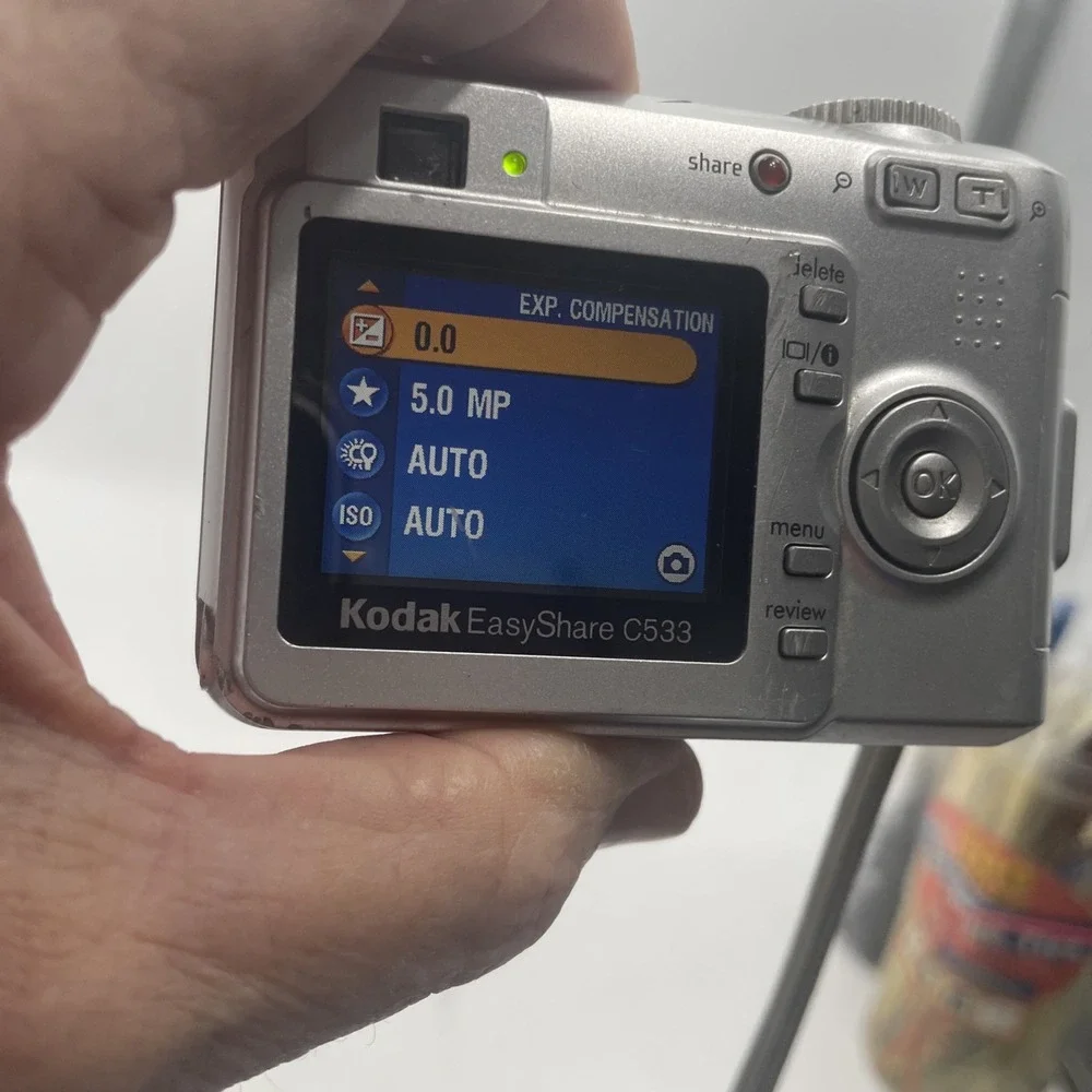 Kodak EasyShare C533 5.0MP Digital Camera 3X Zoom+Battery+SD Card-TESTED
